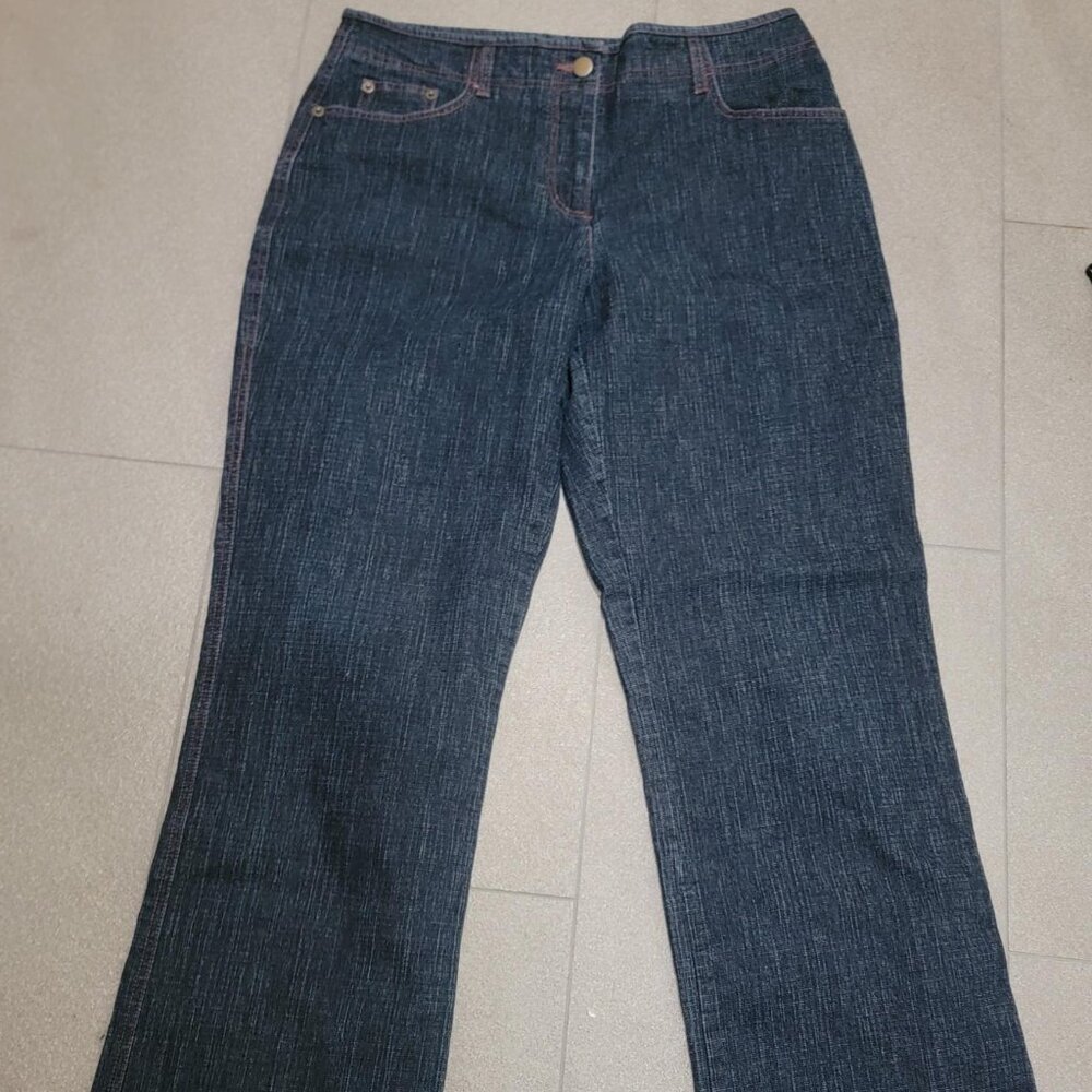 Dalia Collection Dark Wash Flare Jeans Women's Size 10 30" Inseam